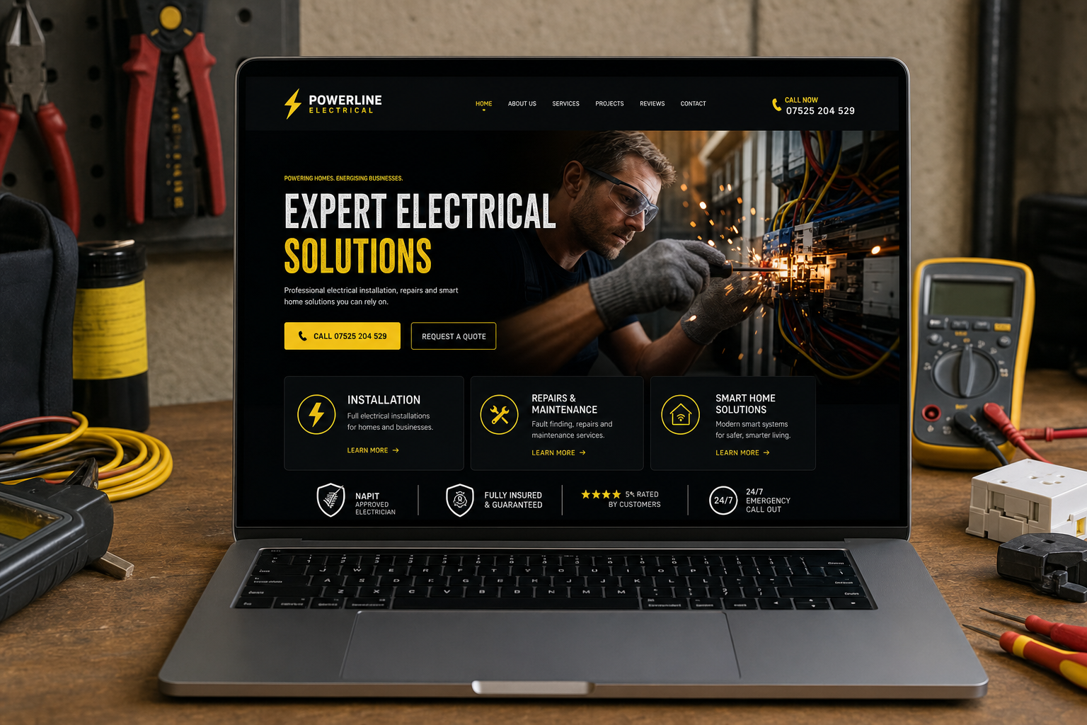 Strona elektryka — Powerline Electrical
