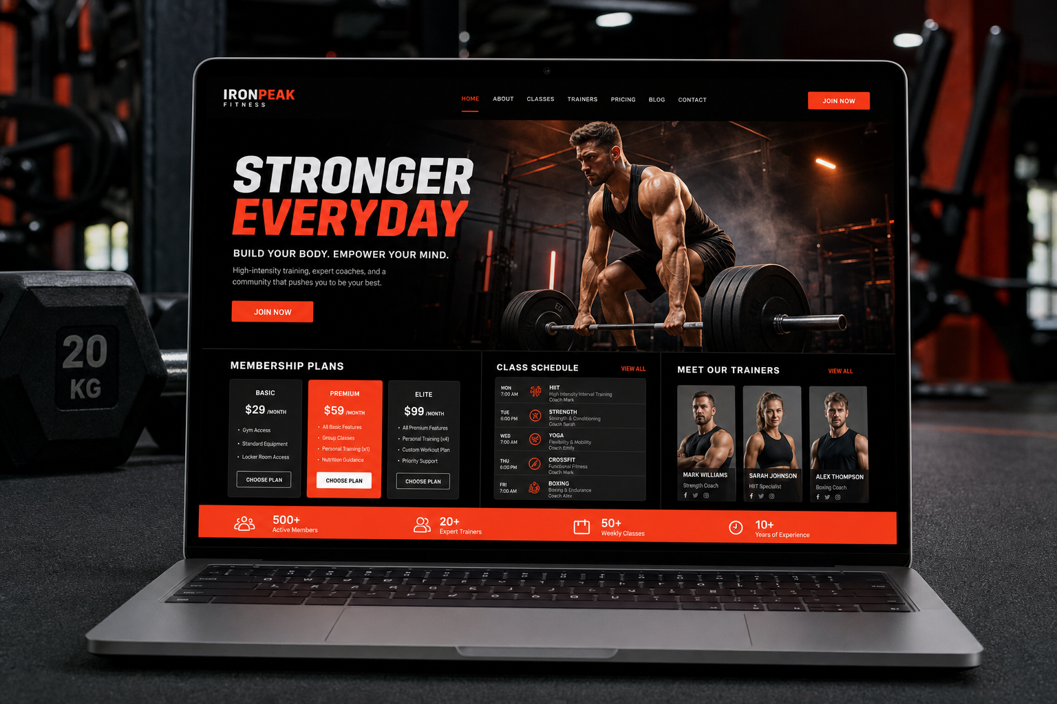Strona siłowni — IronPeak Fitness